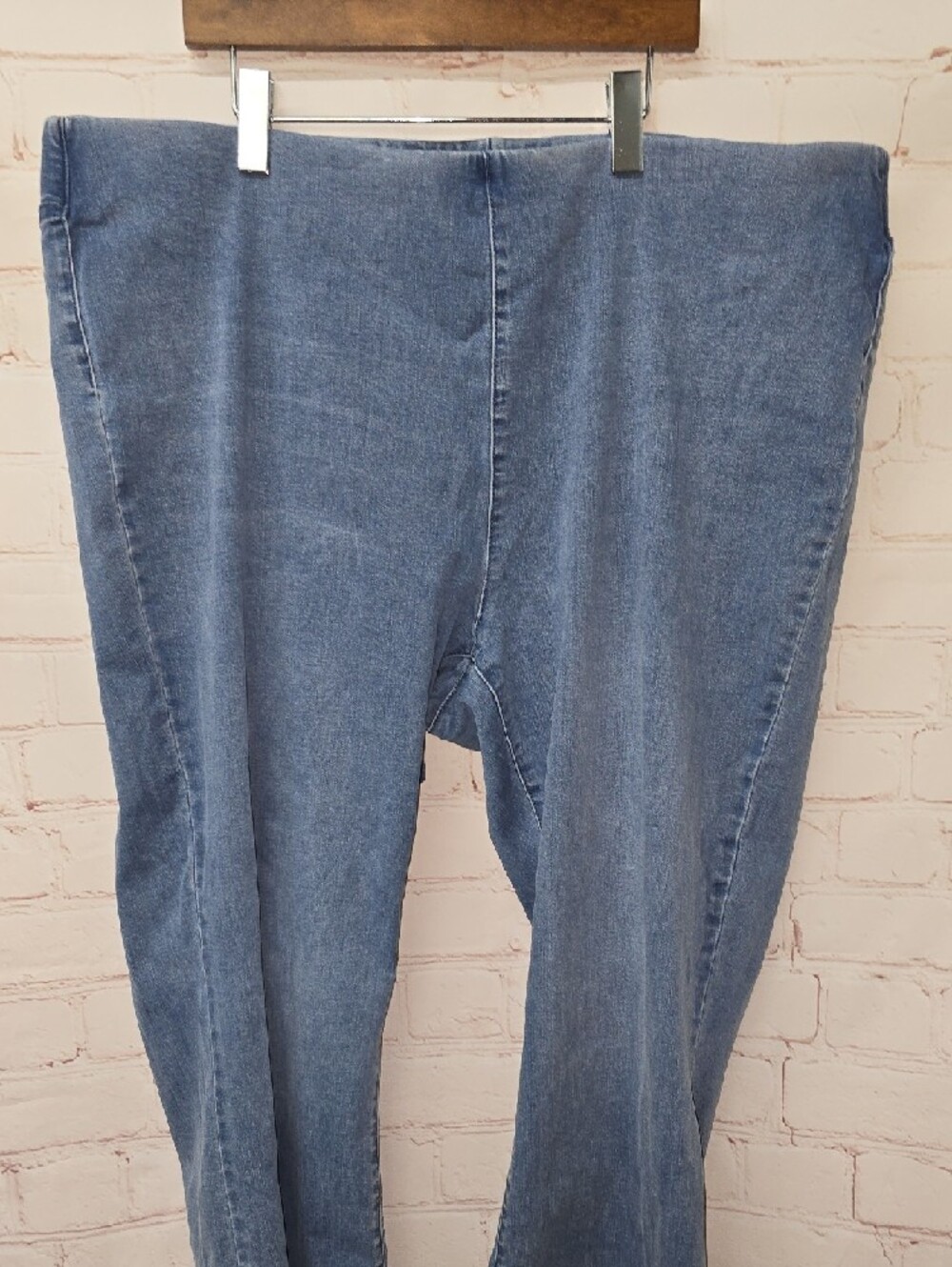 Soft Surroundings Light Blue Wide Leg Jeans - Picture 2 of 12